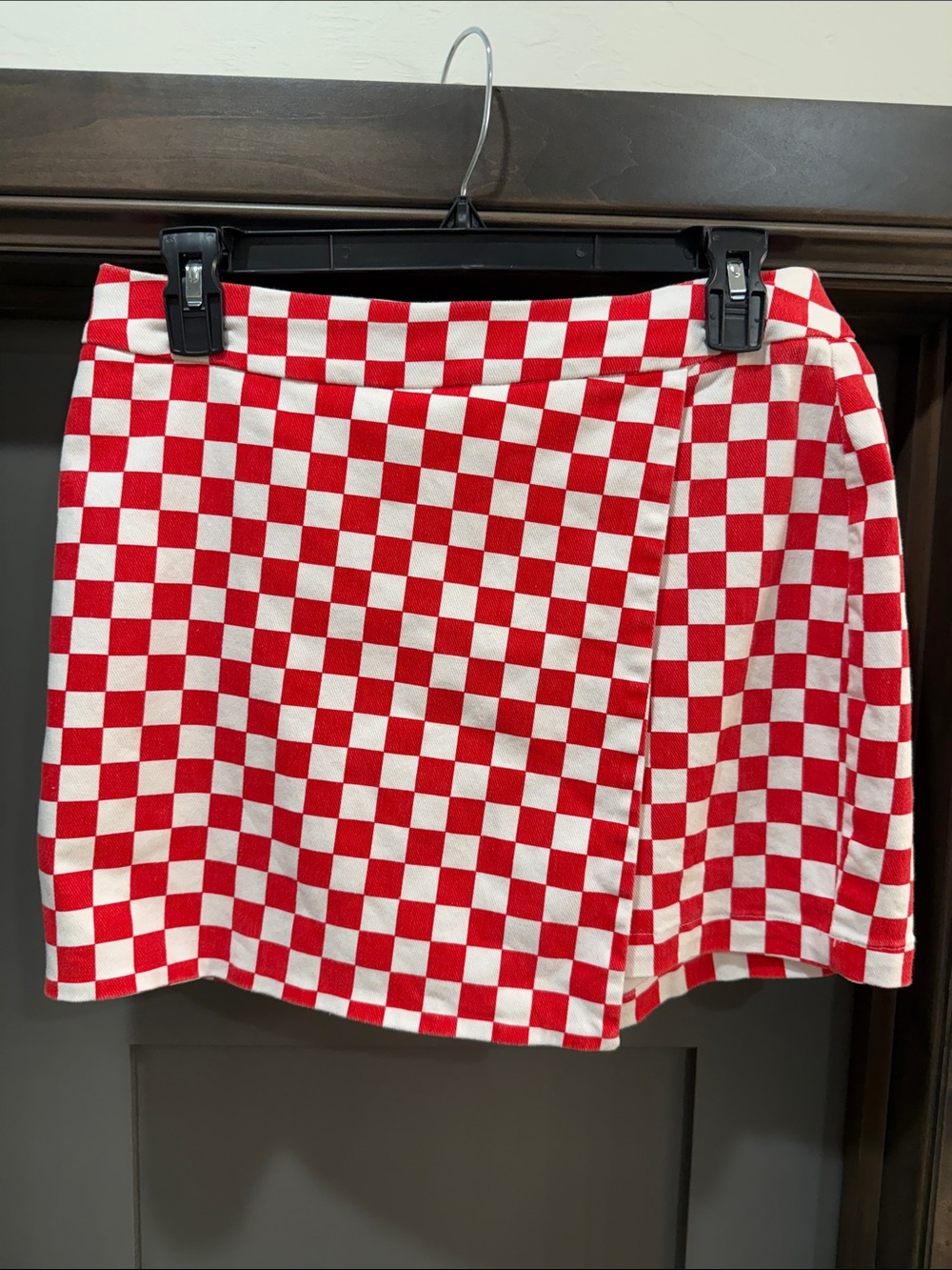 Mittoshop Checkerboard Red and White Skort